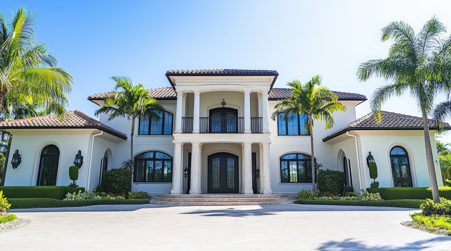 Luxury Florida property with pool and landscaped grounds