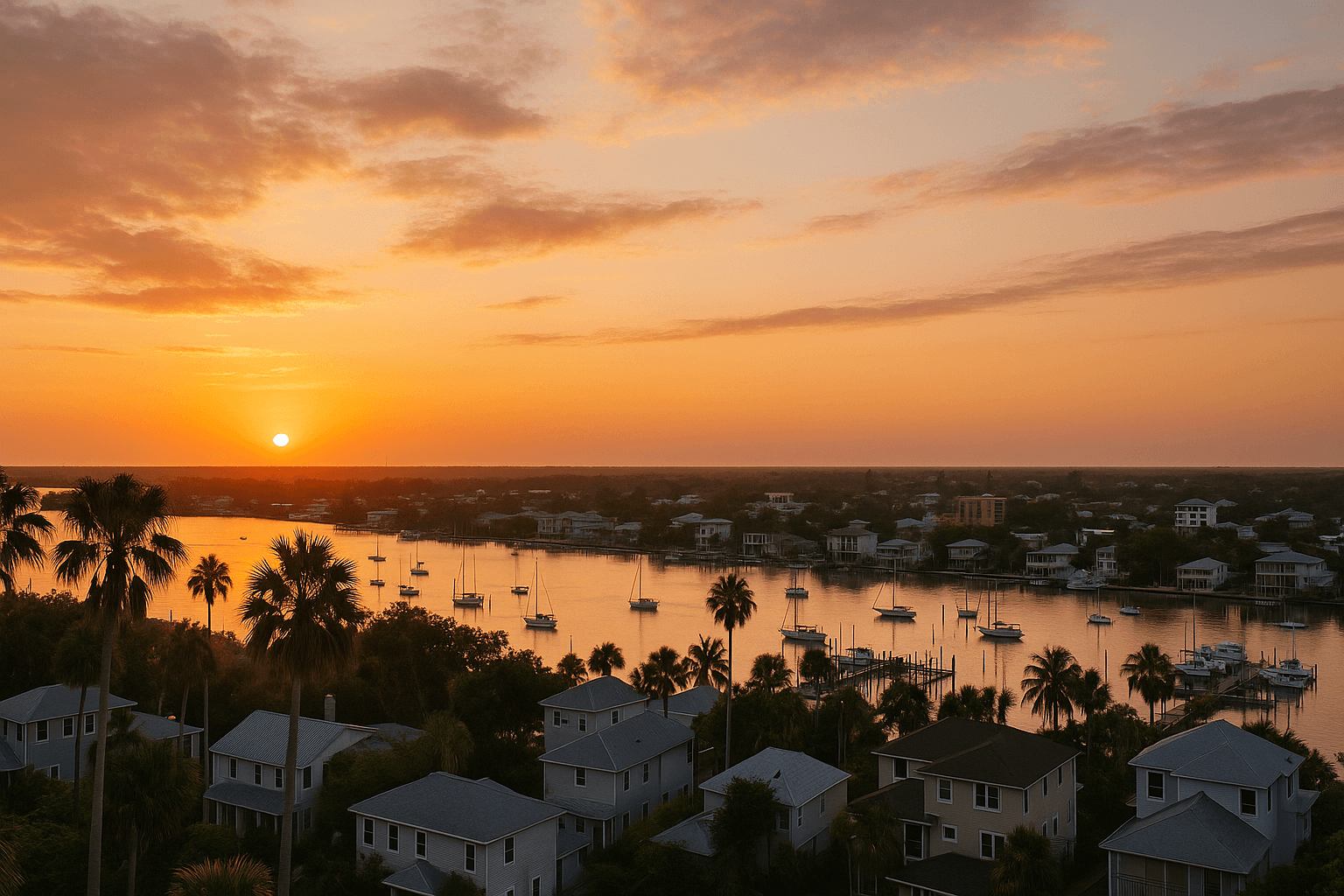 Panoramic aerial view of New Smyrna Beach, Florida — New Smyrna Beach Real Estate: Complete Buyer's Guide