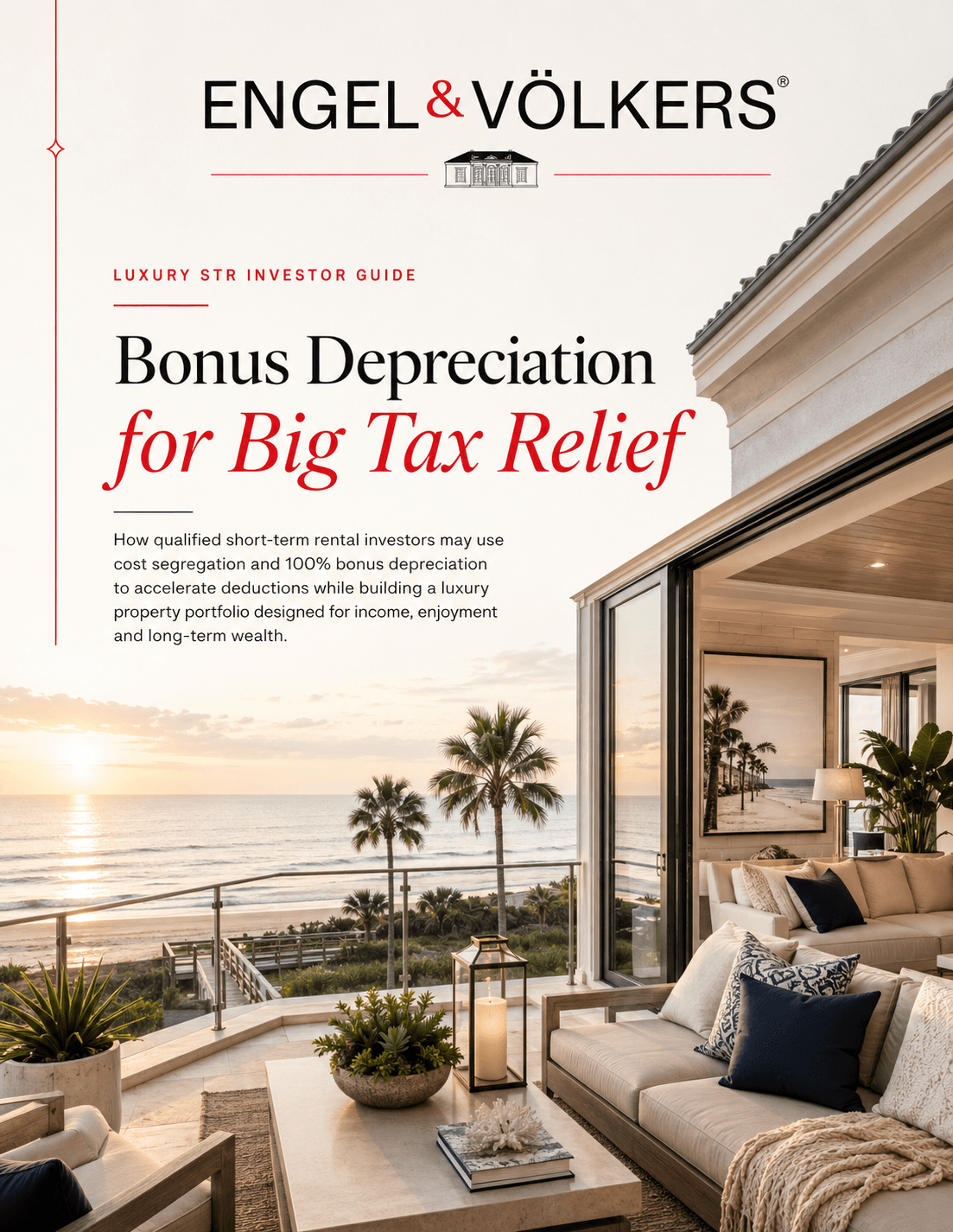 Cover of the Bonus Depreciation for Big Tax Relief investor guide