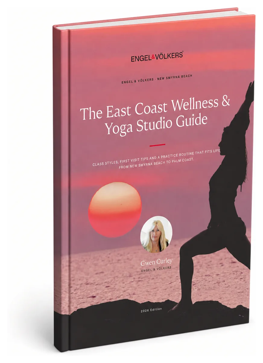 Cover of The East Coast Wellness & Yoga Studio Guide by Engel & Völkers New Smyrna Beach